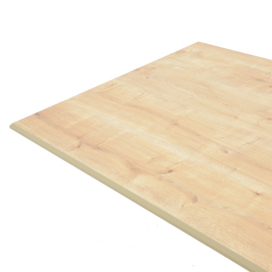 Τραπέζι Dinny  oak mdf-μαύρο μέταλλο 180x90x75εκ Model: 190-000063