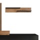 Σύνθετο σαλονιού Litende μαύρο-sonoma μελαμίνης 249.5x42x199.5εκ Σύνθετο σαλονιού Litende μαύρο-sonoma μελαμίνης 249.5x42x199.5εκ