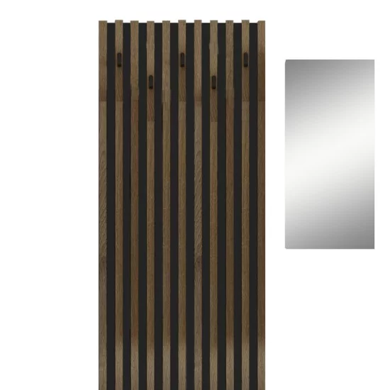 Έπιπλο εισόδου Arika  λευκό-sonoma 100x37x199.5εκ