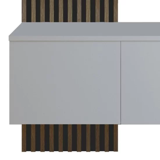Έπιπλο εισόδου Arika  λευκό-sonoma 100x37x199.5εκ