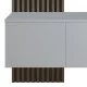 Έπιπλο εισόδου Arika  λευκό-sonoma 100x37x199.5εκ