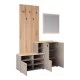 Έπιπλο εισόδου Ebro  σε oak-cappuccino απόχρωση 150.3x41.2x204.7εκ