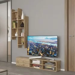 Σύνθετο σαλονιού Sarona  oak 150x35x160εκ