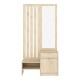Έπιπλο εισόδου με καθρέπτη Citra  sonoma 100x34.3x199.5εκ