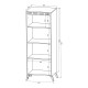 Βιτρίνα Belka  κρεμ με oak 55,6x45x152,6εκ
