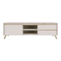 Έπιπλο τηλεόρασης Belka  κρεμ με oak 155x45x53,6εκ
