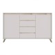Μπουφές Belka  κρεμ με oak 155x45x93,7εκ