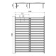 Κρεβάτι διπλό Lucabel  κρεμ 160x200εκ