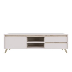 Σύνθετο σαλονιού Belka  κρεμ με oak 210,6x45x152,6εκ