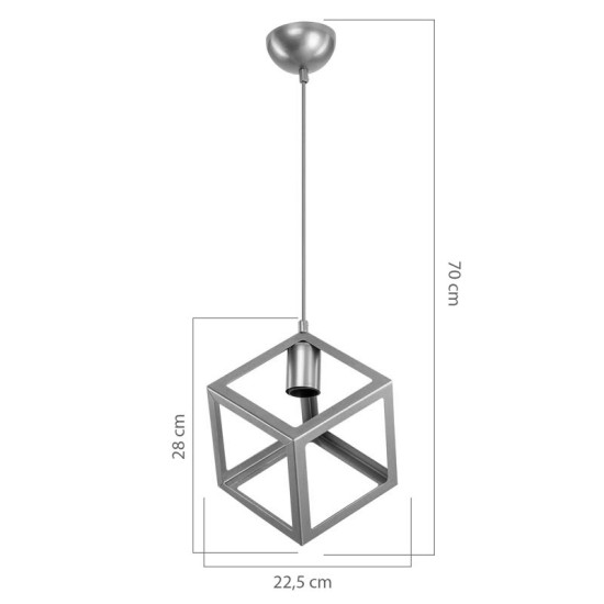 Φωτιστικό οροφής μονόφωτο Deepora  Ε27 χρυσό Φ20x70εκ Model: 193-000047