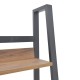 Βιβλιοθήκη Ryder καρυδί-μαύρο 75x36x185εκ Βιβλιοθήκη Ryder καρυδί-μαύρο 75x36x185εκ