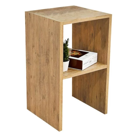 Βοηθητικό τραπέζι Leofric μελαμίνης oak 30x30x60εκ Βοηθητικό τραπέζι Leofric μελαμίνης oak 30x30x60εκ