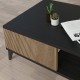 Τραπέζι σαλονιού Flipter pakoworld μελαμίνης oak-μαύρο 83x54x34εκ Model: 197-000191
