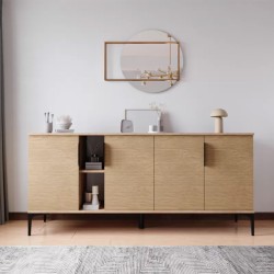 Μπουφές Tajesy  μελαμίνης oak 180x40x78εκ Model: 197-000211