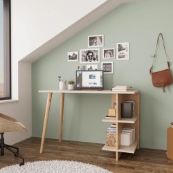 Γραφείο εργασίας Volet  σε oak- sandstone απόχρωση 114x56x76εκ