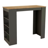 Τραπέζι μπαρ Birma  σε oak-ανθρακί απόχρωση 120x51.5x102εκ