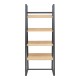 Βιβλιοθήκη Ryder σε oak-μαύρη απόχρωση 75x36x185εκ Βιβλιοθήκη Ryder σε oak-μαύρη απόχρωση 75x36x185εκ