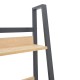 Βιβλιοθήκη Ryder σε oak-μαύρη απόχρωση 75x36x185εκ Βιβλιοθήκη Ryder σε oak-μαύρη απόχρωση 75x36x185εκ