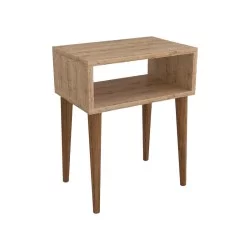 Κομοδίνο Hank  σε φυσική απόχρωση 45x30x60εκ