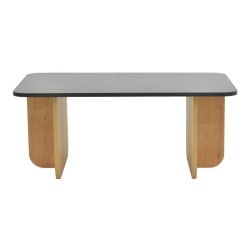 Τραπέζι Beca  σε oak-μαύρο απόχρωση 100x60x42εκ Τραπέζι Beca  σε oak-μαύρο απόχρωση 100x60x42εκ