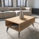 Τραπέζι Marla σε oak απόχρωση 90x56x40εκ Τραπέζι Marla σε oak απόχρωση 90x56x40εκ