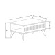 Τραπέζι Marla σε oak απόχρωση 90x56x40εκ Τραπέζι Marla σε oak απόχρωση 90x56x40εκ