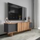 Έπιπλο τηλεόρασης Aramos σε ανθρακί-oak απόχρωση 180x33x50εκ Έπιπλο τηλεόρασης Aramos σε ανθρακί-oak απόχρωση 180x33x50εκ