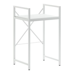 Ραφιέρα στήριξης πλυντηρίου - στεγνωτηρίου Delavar  μέταλλο λευκό 72x60x116εκ