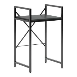 Ραφιέρα στήριξης πλυντηρίου - στεγνωτηρίου Delavar  μέταλλο μαύρο 72x60x116εκ