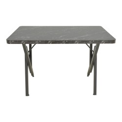 Τραπέζι Vertex  μαυρο εφέ μαρμάρου με μαύρα μεταλλικά πόδια 110x70x72εκ