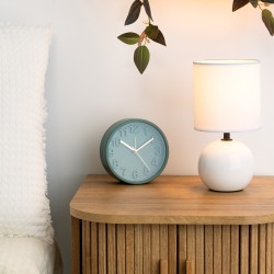 Επιτραπέζιο φωτιστικό PWL-1210  Ε14 60W κεραμικό σε λευκό gloss χρώμα Φ13x25εκ