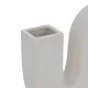 Βάζο Snaky  κεραμικό σε λευκή απόχρωση 25x5x21εκ