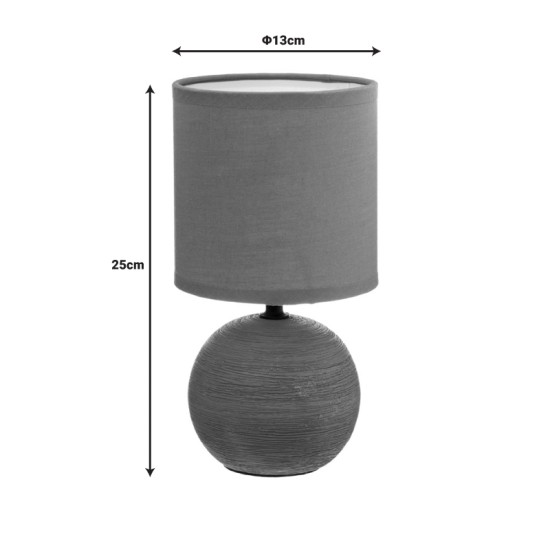 Επιτραπέζιο φωτιστικό PWL-1210 Ε14 κεραμικό σε terracotta απόχρωση Φ13x25εκ Επιτραπέζιο φωτιστικό PWL-1210 Ε14 κεραμικό σε terracotta απόχρωση Φ13x25εκ