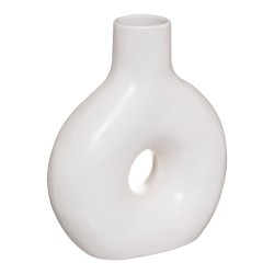 Βάζο Wanif  κεραμικό σε λευκή απόχρωση 17x7x19.5εκ