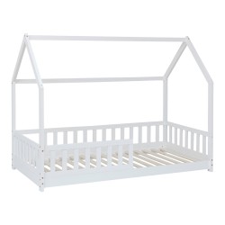 Παιδικό κρεβάτι Sleeper  τ. Montessori ξύλο πεύκου σε λευκή απόχρωση 90x190εκ