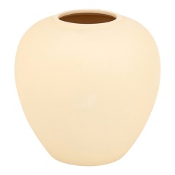 Βάζο Vegen  κεραμικό σε εκρού απόχρωση Φ22x24εκ