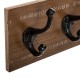 Κρεμάστρα Terty  mdf σε καρυδί απόχρωση 50x8.5x13εκ