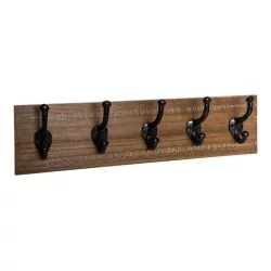 Κρεμάστρα Terty  mdf σε καρυδί απόχρωση 50x8.5x13εκ