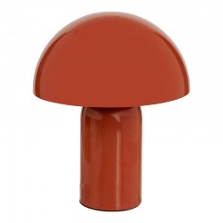 Επιτραπέζιο φωτιστικό Mushi  μέταλλο σε terracotta απόχρωση Φ20x24,5εκ