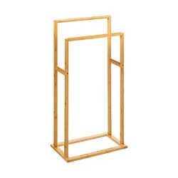 Κρεμάστρα πετσετών δαπέδου Dasmal  μπαμπού σε φυσική απόχρωση 42x24.2x81.5εκ