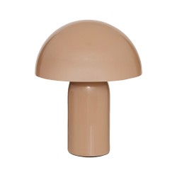 Επιτραπέζιο φωτιστικό Mushi  μέταλλο μπεζ Φ20x24,5εκ