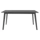 Tραπεζαρία Benson - Orlean  σετ 7τμχ rustic grey - ύφασμα γκρι 150x90x75εκ