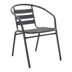 Τραπεζαρία Valor-Tade σετ 5τεμ  μέταλλο μαύρο-γυαλί 110x60x70εκ