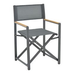 Τραπεζαρία Mabu-Kliton A σετ 5τεμ  αλουμινίου σε ανθρακί απόχρωση 150x80x74εκ