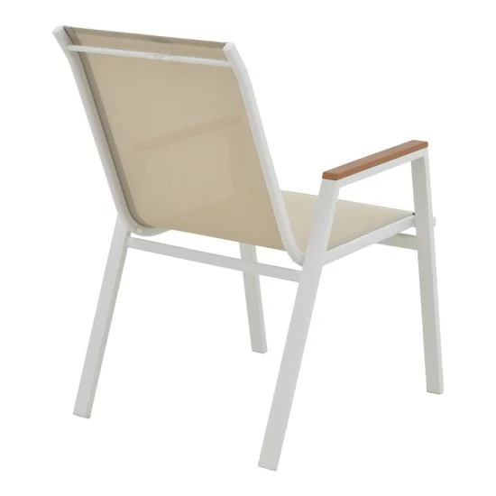 Τραπεζαρία Nares-Azelie A σετ 5τεμ λευκό αλουμίνιο και plywood σε φυσική απόχρωση 140x80x72.5εκ Τραπεζαρία Nares-Azelie A σετ 5τεμ λευκό αλουμίνιο και plywood σε φυσική απόχρωση 140x80x72.5εκ