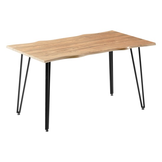 Τραπεζαρία Ditta-Izzac μόκα- sonoma140x80x76εκ Τραπεζαρία Ditta-Izzac μόκα- sonoma140x80x76εκ