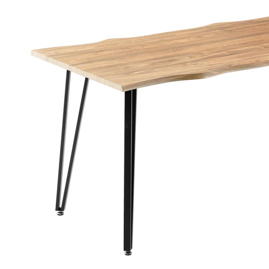 Τραπεζαρία Ditta-Izzac μόκα- sonoma140x80x76εκ Τραπεζαρία Ditta-Izzac μόκα- sonoma140x80x76εκ