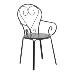 Τραπεζαρία Watson-Monasty  σετ 3τεμ μέταλλο σε μαύρη απόχρωση