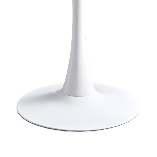 Τραπεζαρία Elijah-Gaston  σετ 3τεμ pp-pu σε taupe-λευκή απόχρωση με φυσικό πόδι Φ60x74εκ