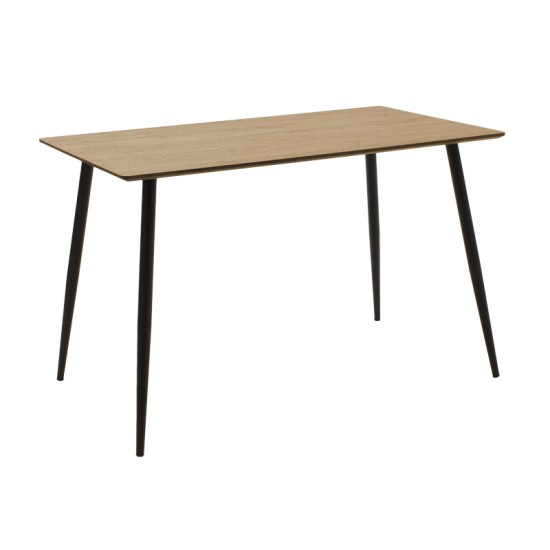 Τραπεζαρία Cuba-Parker σετ 5τεμ mdf σε sonoma-μαύρη απόχρωση 120x70x76cm Τραπεζαρία Cuba-Parker σετ 5τεμ mdf σε sonoma-μαύρη απόχρωση 120x70x76cm